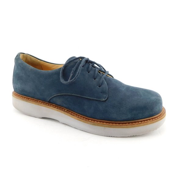 SAMUEL HUBBARD Blue Nubuck Walking Oxfords Shoes 9 - Picture 1 of 7